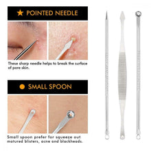 Carica l'immagine nel visualizzatore di Gallery, Rimozione Punti Neri Naso Leva Comedoni 7PCS Blackhead Remover Kit per Punti...