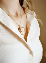Carica l&#39;immagine nel visualizzatore di Gallery, Collana in Cammeo, Cammeo Autentico, Collana in Argento 925, Artigianato Italia