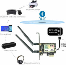 Carica l'immagine nel visualizzatore di Gallery, Scheda Dual Band WiFi 6 con Bluetooth 5.0 WLAN PCIE MU-MIMO latenza ultra bassa