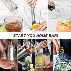 AYAOQIANG Set Cocktail 12 Pezzi, Kit da Barman in Acciaio Inox, Cocktail...