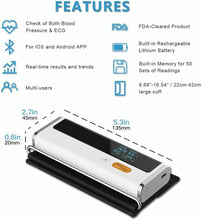 Carica l&#39;immagine nel visualizzatore di Gallery, Wellue Armfit Plus Monitor della Pressione Sanguigna Bluetooth con ECG,...