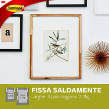Carica l&#39;immagine nel visualizzatore di Gallery, Strisce adesive per appendere quadri e foto, Doppio attacco a strappo, Command