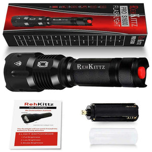 Torcia LED Potente Torce Alta Potenza Militare, Lumen Elettrica,Militare...