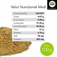 Carica l'immagine nel visualizzatore di Gallery, CiboCrudo Farina di Carrube Bio Cruda, Raw Organic - 750gr - 750 g