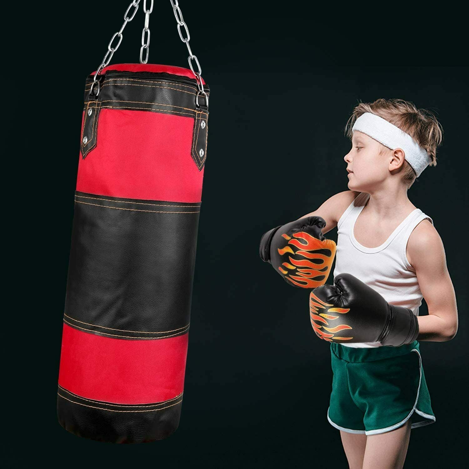 Sacco da boxe per adulti, resistente, per allenamento MMA Sacco da boxe per adulti, resistente, per allenamento MMA