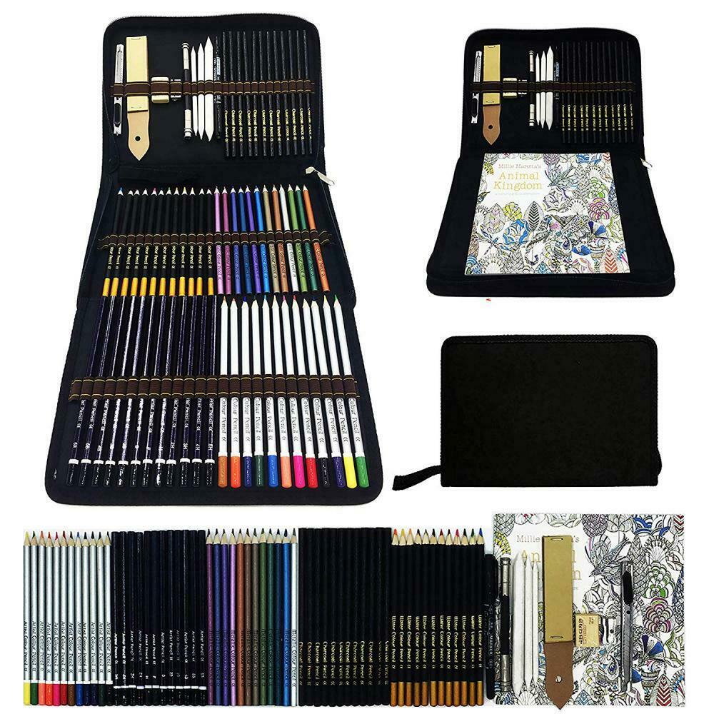 Professionale Matite Colorate Kit per Schizzo e Disegno Artistico