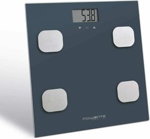Bilancia pesapersone digitale compatta Rowenta, Display LCD Calcolo massa, 150kg