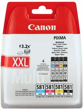 Carica l'immagine nel visualizzatore di Gallery, Cartuccia per stampante a getto d'inchiostro Canon CLI-581XXL Multipack Colori