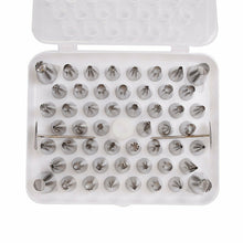 Carica l'immagine nel visualizzatore di Gallery, LIHAO Beccucci per Sac a Poche, Set di 52 pezzi Beccucci in Acciaio Inox (V6U)