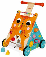 Carica l'immagine nel visualizzatore di Gallery, Janod- Gatto Carrello multiattività in Legno, Multicolore, J08005 Multicolore