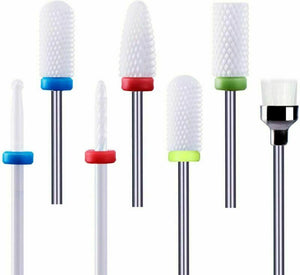 Punte Fresa Unghie Ceramica, Homeet Punta da trapano per Manicure...