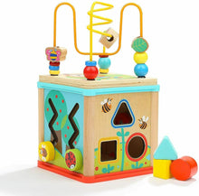 Carica l'immagine nel visualizzatore di Gallery, TOP BRIGHT Cubo Multiattività Legno 5 in 1 – Interattivo - Giochi...