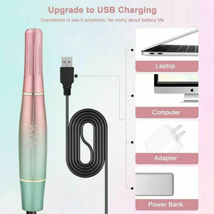 Elettrico Fresa per Unghie, Lavinda Portatile USB manicure e pedicure,...