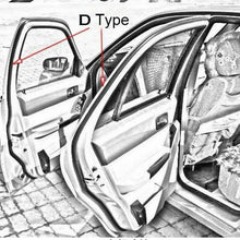 Carica l'immagine nel visualizzatore di Gallery, Guarnizione per la porta dell'Auto da 4mt, Adesivo Strisce, Guarnizione per Auto