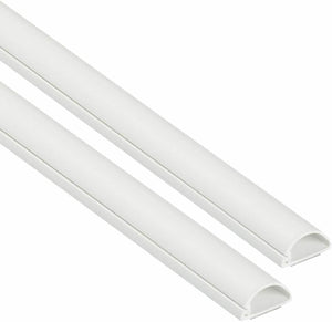 Canaline passa cavi per impianti elettrici con attacchi per angoli 2 x 1m Bianco