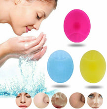Carica l'immagine nel visualizzatore di Gallery, Tampone per la pulizia del viso in silicone,3 pezzi di spazzola la...
