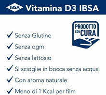 Carica l'immagine nel visualizzatore di Gallery, Vitamina D3 IBSA 2000 UI - 30 Film Orodispersibili