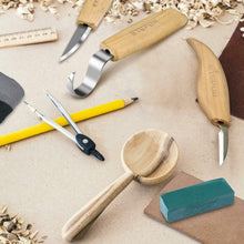 Carica l&#39;immagine nel visualizzatore di Gallery, ETEPON 5pcs Set di Strumenti per Intaglio del Legno Cucchiaio da verde
