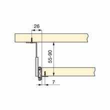 Carica l'immagine nel visualizzatore di Gallery, Set di guide per cassetto e ripiani con cuscinetti a sfera regolabile in altezza