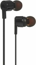Carica l'immagine nel visualizzatore di Gallery, Auricolari In ear JBL T210 con microfono integrato, 3.5 mm, Suono potente, Nero
