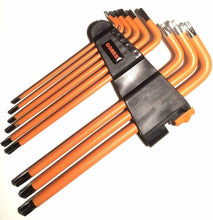 Carica l'immagine nel visualizzatore di Gallery, GOBEST Torx manomissione chiave a brugola set 9 pezzi magnetico, braccio lungo