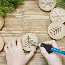 Carica l'immagine nel visualizzatore di Gallery, Kit completo per pirografia e saldatura a stagno da 60 W, 39 pezzi accessori