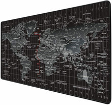 Carica l'immagine nel visualizzatore di Gallery, Tappetino da Gaming XXL per mouse e tastiera PC, Mappa del mondo 900x 400x 3 mm