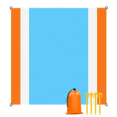 YZCX Coperta da Picnic Spiaggia Extra Grande 210x200cm Arancione-200x250cm
