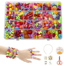 Carica l'immagine nel visualizzatore di Gallery, Phogary Set di Perline Fai da Te per Bambini (500 Pezzi), Colorate...