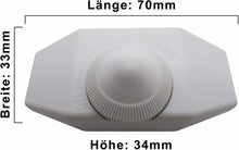 Carica l'immagine nel visualizzatore di Gallery, Regolatore di luminosità LED (regolatore girevole con cavo) 1-60 Watt, Bianco