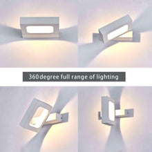 Carica l'immagine nel visualizzatore di Gallery, HAOFU 10W LED Lampada da Parete,LED Applique Parete Interni Bianco