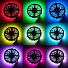 Carica l&#39;immagine nel visualizzatore di Gallery, Striscia a LED RGB da 2 m, Luci stroboscopiche impermeabili a batteria LED,...