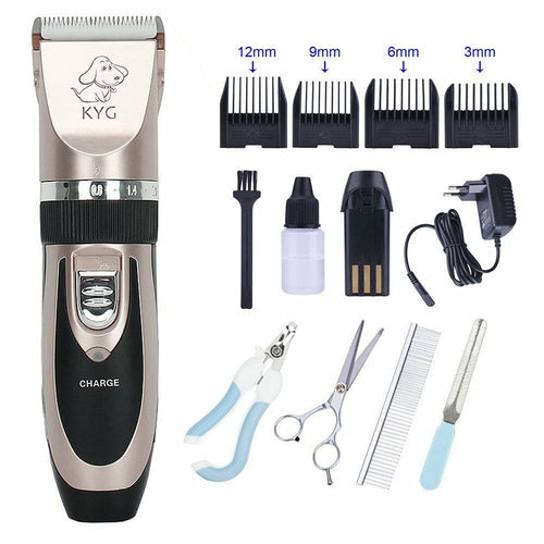 Kit Tosatrice Professionale Per Cani, Tosatore Elettrico con 4 Pettini