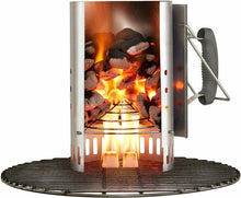 Carica l&#39;immagine nel visualizzatore di Gallery, Camino ciminiera starter per carbone barbecue BBQ, Weber 7416 chimney 57 cm