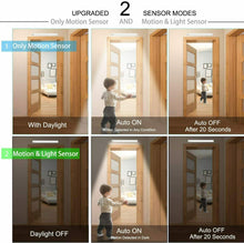 Carica l'immagine nel visualizzatore di Gallery, Lampada led Luce per armadio sensore di movimento, 78 LED Bianco-78 Led