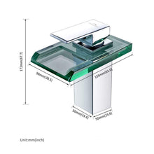 Carica l'immagine nel visualizzatore di Gallery, Auralum Rubinetto Miscelatore Lavabo Monocomando a Cascata con Luce LED...