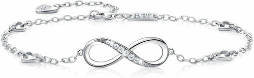 Billie Bijoux 925 Argento sterling Braccialetto alla caviglia con A-silver