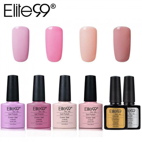 Elite99 Smalto Semipermanente per Unghie in Gel UV LED 6pcs Kit...