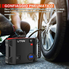 Carica l&#39;immagine nel visualizzatore di Gallery, UTRAI Jstar 5 Avviatore di Emergenza 4 in1 Pompa Aria Auto 150PSI JS 5-IT