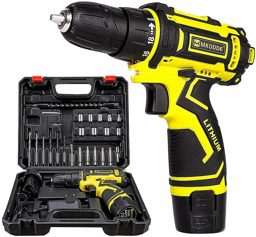 MKODDE Trapano Avvitatore Batteria 12 V,Avvitatore Elettrico...
