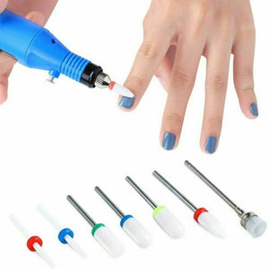 Punte Fresa Unghie Ceramica, Homeet Punta da trapano per Manicure...