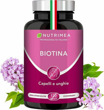 Carica l&#39;immagine nel visualizzatore di Gallery, Biotina Nutrimea Trattamento 4 Mesi | 120 capsule | Zinco Selenio Vitamina It