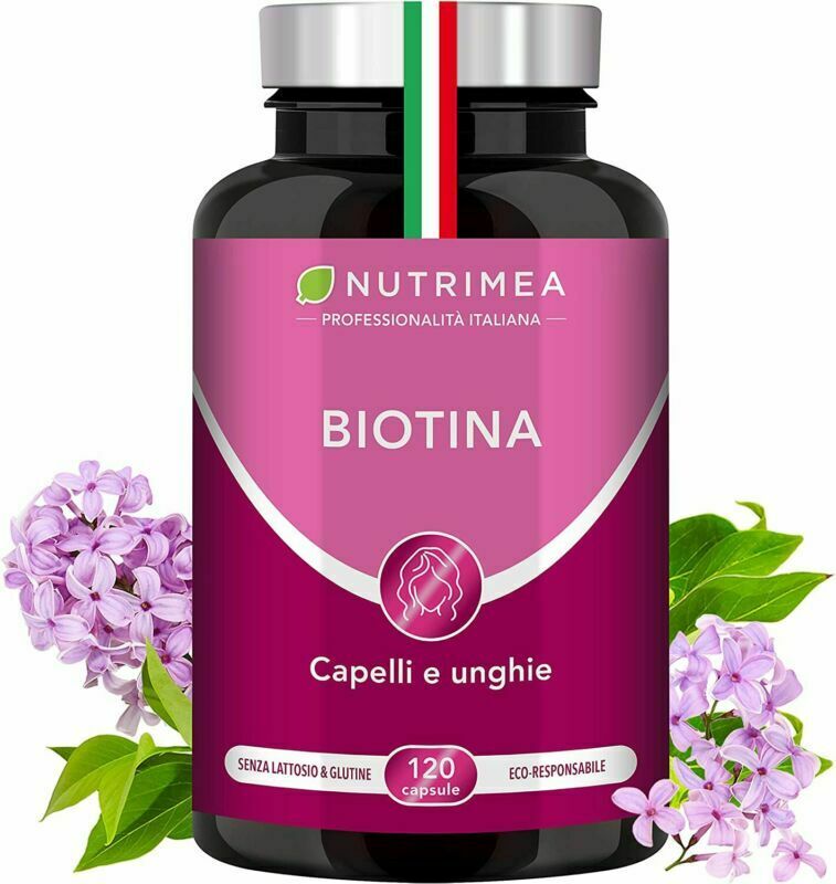 Biotina Nutrimea Trattamento 4 Mesi | 120 capsule | Zinco Selenio Vitamina It