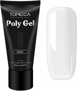 TOMICCA 60ml Poly Extension Gel Nail Builder Clear000.