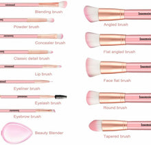 Carica l&#39;immagine nel visualizzatore di Gallery, 12 x Pennelli per trucco make-up professionali per correttore ombretto cipria