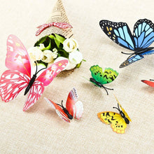 Carica l'immagine nel visualizzatore di Gallery, Farfalle 3D 108 Pezzi Adesivi Murali Adesivi da Parete per Casa Decorazione