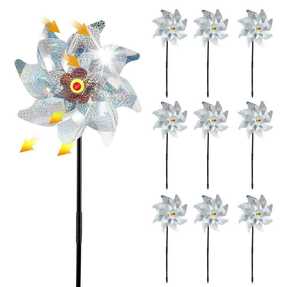 Enjoygoeu Repellente per Uccelli Girandole Spaventapasseri,10 Pezzi...