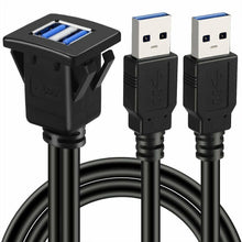 Carica l'immagine nel visualizzatore di Gallery, Bolonking, pannello di montaggio a filo con cavo, con presa USB 3.0, Dual USB,1M