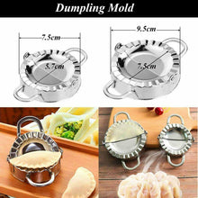 Carica l'immagine nel visualizzatore di Gallery, Kit completo per ravioli, Set in acciaio inox, Pressa e forma circolare cucina