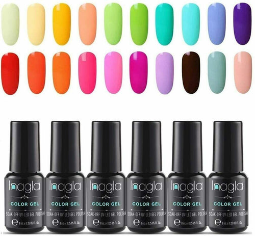 Smalto Semipermanente per Unghie in Macaron Colores Gel UV LED 20pzs Colori...